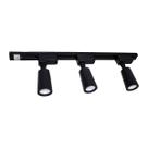 Kit Trilho Eletrificado 1 Metro Com 3 Spots 7w Preto 3000K