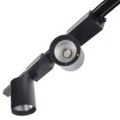 Kit Trilho Eletrificado 1m + 2 Spot Led 10w Branco Quente 3500k Preto
