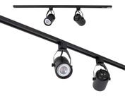 Kit Trilho Eletrificado 1m + 2 Spot Preto + 2 LED Par20 6500k St1978