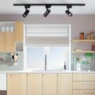 Kit Trilho Eletrificado 1m + 3 Spots Led 10w Preto Frio 6k