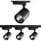 Kit Trilho Eletrificado 1m + 3 Spots Led 7w Preto Neutro 4k
