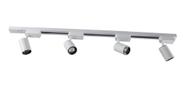 Kit Trilho Eletrificado 1m + 4 Spot Led 7w Preto Ou Branco Kit Trilho Eletrificado 1m + 4 Spot Led 7w Preto Ou Branco