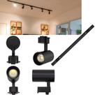 Kit Trilho Eletrificado 1m 4 Spots Led 10w Preto Luz Neutro 4k Sobrepor Direcionavel