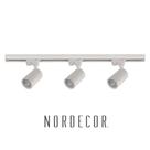 Kit Trilho Eletrificado 1m com 3 Spots LED Dora 10W 4000K Branco Neutro Nordecor