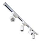 kit Trilho Eletrificado 2 Metros + 4 Spots led 12w Bivolt Branco Bf 6000k