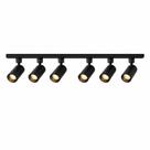 Kit Trilho Eletrificado 2M Preto com 6 Spots 10W 6500k