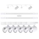 Kit Trilho Eletrificado 2m8 Spots Led 7w Branco Neutro 4000k Bivolt