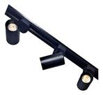 Kit Trilho Eletrificado 80cm + 3 Spot Led 7w Preto Ou Br Estrutura Preto/preto Luz 4000k Branco Neutro 127/220v Kit Trilho Eletrificado 80cm + 3 Spot Led 7w Preto Ou Br Estrutura Preto/preto Luz 4000k Branco Neutro 127/220v