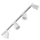 Kit Trilho Eletrificado Com 4 Spots Led 7w Branco/Branco 3000K Kit Trilho Eletrificado Com 4 Spots Led 7w Branco/Branco 3000K