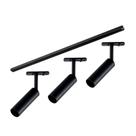 Kit Trilho Taschibra Com 3 Spot Track Mr11 Gu10 Bivolt Preto