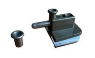 Kit Trinco Capuchinho para Porta ou Janela de Vidro 8 a 10mm Zamac 4 Cores Modelo 1335 1038