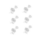 Kit Trio Brincos Zircônia 3mm Feminino De Prata 925