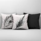 Kit Trio Capas de Almofadas Estampadas em Veludo Suede 45cm x 45cm - Decoração para Sala Moderna Sofisticada Sofá Quarto Cama 3 Peças
