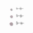 Kit Trio de Brincos ponto de Luz Prata 925 Kit Trio de Brincos ponto de Luz Prata 925