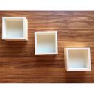 Kit Trio De Nichos 30x30x15cm Com Fundo Mdf Brancotx 15mm