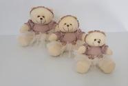 Kit Trio De Ursinhos Para Nicho Ursa Bailarina Rosê - PolyBaby