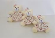 Kit Trio De Ursinhos Para Nicho Ursa Milla Rosa Florence - PolyBaby