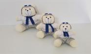 Kit Trio De Ursinhos Para Nicho Urso Aventureiro Aviador Azul Marinho - PolyBaby