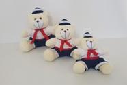 Kit Trio De Ursinhos Para Nicho Urso Navegante Marinheiro - PolyBaby