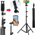 Kit Tripé P/ Celular + Ball Head + Clipe Garra Presilha