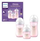 Kit Triplo Mamadeira 0-6 M Philips Avent Pétala 125/260/330Ml