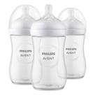 Kit Triplo Mamadeira Petala 3.0 Transparente 260ml SCY903/03 Philips Avent
