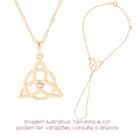 Kit Triskle Nó Celta Colar + Pulseira-Anel Triskelion - Sunshine Cristais
