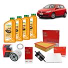 Kit Troca De Óleo 5w40 E Filtros Vw Gol 1.0 G5 2013 2014
