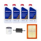 Kit Troca De Óleo Chevrolet Onix Prisma 1.0/1.4 5 Marchas Flex Até 2016 - Acdelco 5w30 100% Sintéti