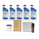 Kit Troca De Óleo Chevrolet Tracker Flex 1.4 Turbo 5 Acdelco 0w20 + Higienizador