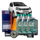 Kit troca de oleo fiat novo uno 1.0 firefly 3cil 2017 5w30