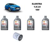 Kit troca de oleo hyundai elantra 1.8 2.0 2011 diante shell