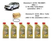 Kit troca de oleo land rover discovery v / iv 3.0 diesel