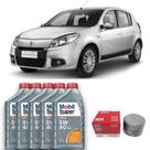 Kit Troca de Óleo Mobil 5w40 + Filtro de Óleo WO200 Renault Sandero