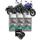Kit Troca de Óleo Motorex 3 Litros e Filtro Fram Ph6017a - Shadow 600 1100 Vulcan 650 Transalp Xj6