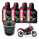 Kit troca de óleo nc 750x x filtro fram óleo 5100 10w30