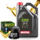 Kit Troca de Óleo Para Suzuki Hayabusa 1300 Vstrom 650 Bandit Motul 15w50 Com Filtro Hiflo