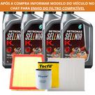 Kit Troca de Óleo Petronas Selenia K 15W40 + Filtro de Óleo, Filtro de Ar, Filtro de Ar Condicionado