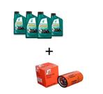 Kit Troca Oleo 4 20w50 + Filtro Oleo Motor Ap 1.6 1.8 2.0