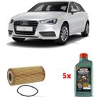 Kit Troca Óleo Castrol 5w40 Audi A3 2.0 T 2007 2008 2009