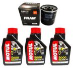 Kit Troca Oleo E Filtro Kawasaki Ninja 300 Motul 5000 20w50