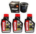 Kit Troca Oleo E Filtro Kawasaki Ninja 300 Motul 5000 20w50