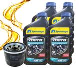 Kit Troca Óleo Hayabusa 1300 Bandit 1200 10w40 4l + Filtro