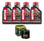 Kit Troca Óleo Motul 7100 10w30 4l + Filtro De Óleo Hiflo Cbr 600