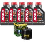 Kit Troca Óleo Motul 7100 10w30 5l + Filtro De Óleo Hiflo CRF 1100