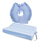 Kit Trocador Anatomico Comoda e Almofada Amamentação para Bebe