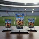 Kit Troféu De Vidro Futebol Premiação Com Base Em Mdf Kit Troféu De Vidro Futebol Premiação Com Base Em Mdf