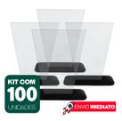 Kit Troféus Acrílico Trapézio Invertido Personalização Premiações e Eventos Esportivos