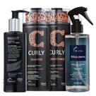 Kit Truss Curly - Shampoo 300ml + Condicionador 300ml + Frizz Zero 260ml + Night Spa 250ml