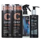 Kit Truss Curly - Shampoo 300ml + Condicionador 300ml + Uso Obrigatório 260ml + Hair Protector 250ml